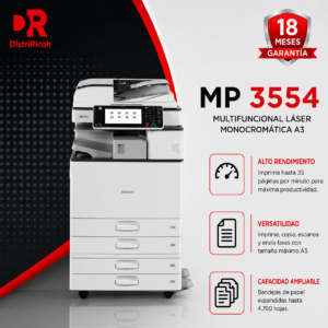 Multifuncional Láser Monocromática Ricoh MP 3554