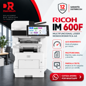 Nueva Multifuncional Ricoh IM 600F